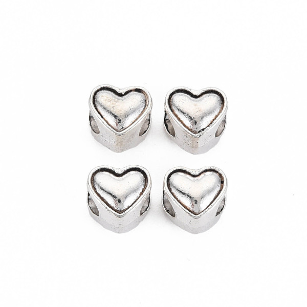 

PandaHall Tibetan Style Alloy European Beads, Cadmium Free & Lead Free, Heart, Antique Silver, 7.5x8x7mm, Hole: 4mm, about 1000pcs/1000g...