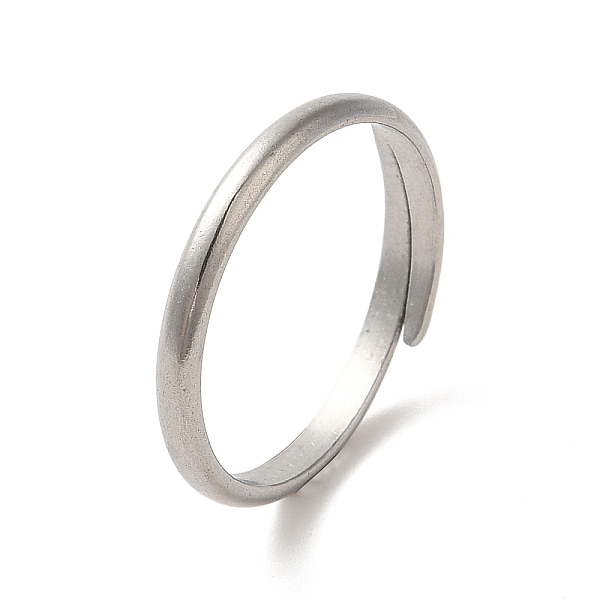

PandaHall 304 Stainless Steel Plain Cuff Ring, Ring, Stainless Steel Color, 2mm, Inner Diameter: 17mm 304 Stainless Steel Ring