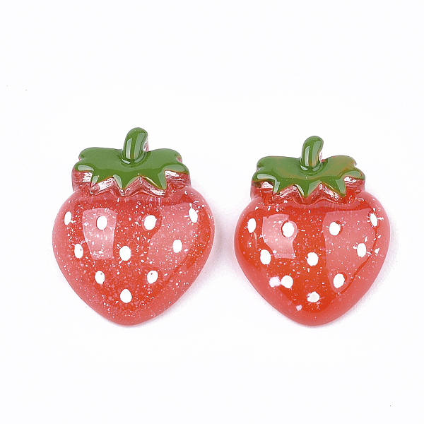 Undurchsichtige Obst-Decoden-Cabochons Aus Harz