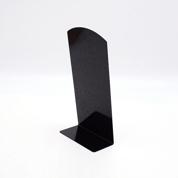 

PandaHall Acrylic Earring Studs Displays. Jewelry Display Rack, 72 holes, Rectangle, Black, 4.6x8.9x19.2cm, Hole: 0.14cm Acrylic Black