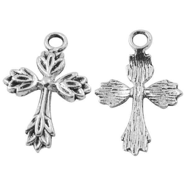 

PandaHall Tibetan Silver Pendants, Lead Free & Nickel Free & Cadmium Free, Cross, Antique Silver, about 25.5mm long, 17mm wide, 2mm thick...