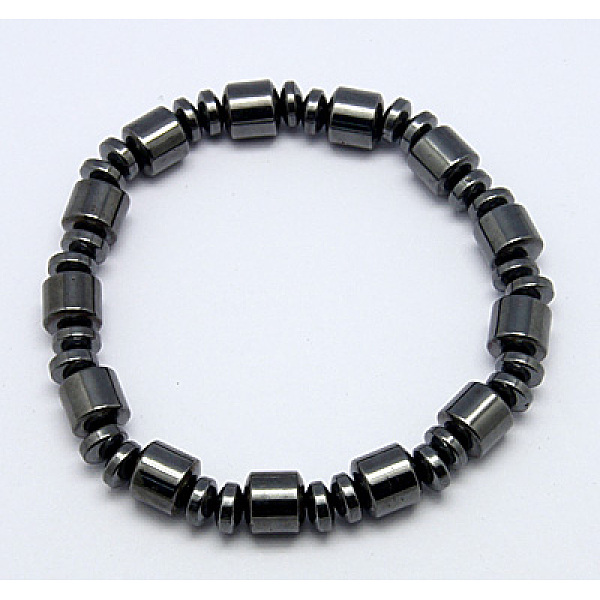 Magnetic Synthetic Hematite Bracelets