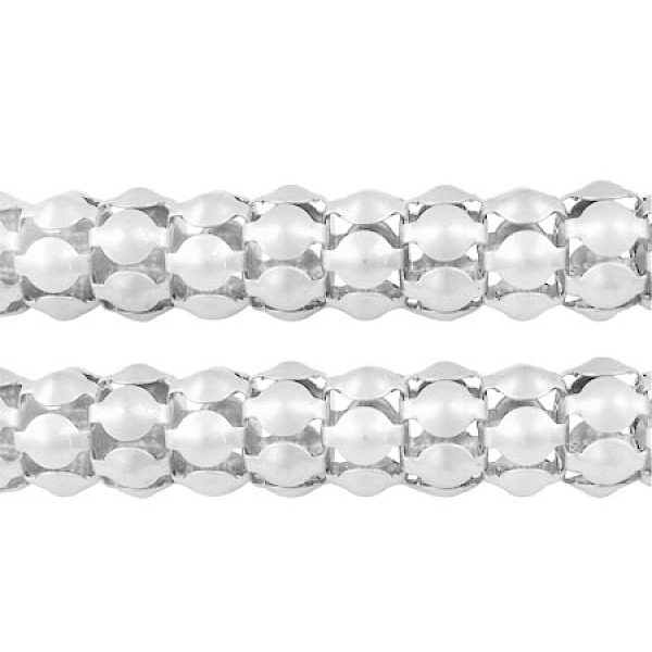 

PandaHall Silver Iron Popcorn Chains, about: 6.0mm thick Iron