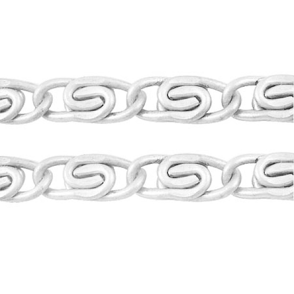 

PandaHall Silver Color Plated Lumachina Iron Chains, Unwelded, with Spool, link: 2.5mm wide, 6.5mm long, about 328.08 Feet(100m)/roll Iron...