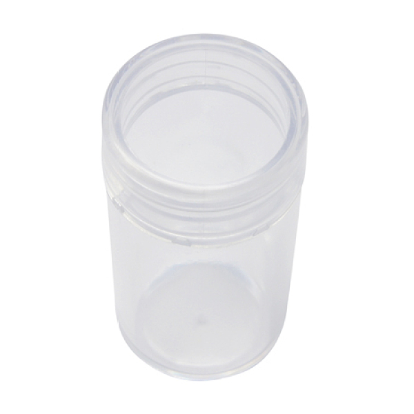

PandaHall Plastic Bead Containers, Bottle, Clear, Size: about 26mm wide, 48mm long Plastic Column Clear