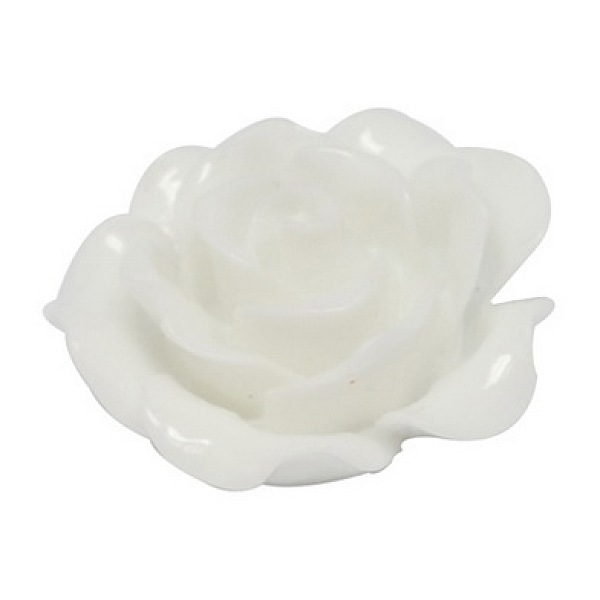 

PandaHall Opaque Resin Cabochons, Flower, White, 20x9mm Resin Flower White