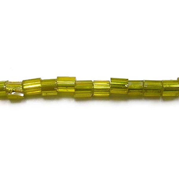

PandaHall 11/0 Two Cut Glass Seed Beads, Hexagon, Silver Lined Round Hole, Yellow, Size: about 2.2mm in diameter, about 37500pcs/Pound Glass...