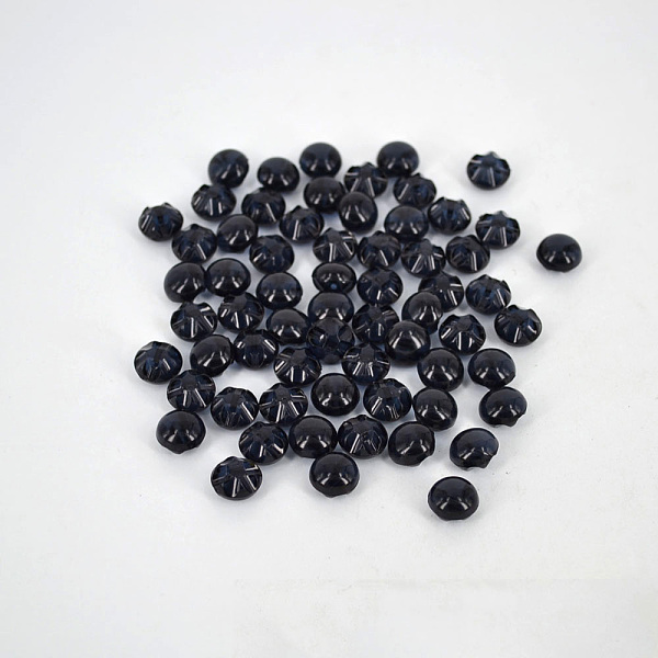 

PandaHall Transparent Crystal Buttons, Acrylic Button , Black, about 12mm in diameter, hole: 1.5mm, about 150pcs/bag Acrylic Black