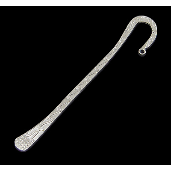 

PandaHall Alloy Bookmarks, Platinum, about 120mm long, hole: 2mm Alloy