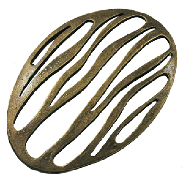 

PandaHall Tibetan Style Alloy Oval Large Pendants, Lead Free and Cadmium Free, Antique Bronze, 53x39.5x1mm Alloy Oval