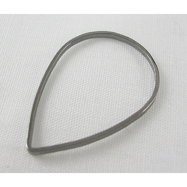 

PandaHall Brass Linking Rings, teardrop, Gunmetal, about 11mm wide, 16mm long, 1mm thick Brass Teardrop
