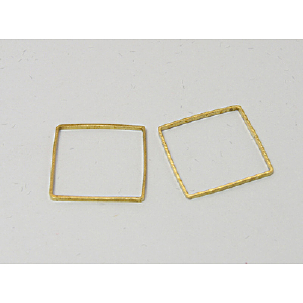 

PandaHall Brass Link Rings, Square, 15x15x0.5mm Brass Square