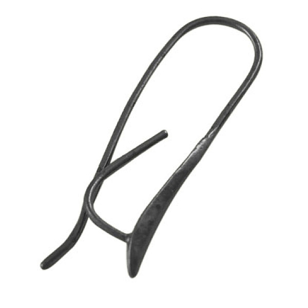 

PandaHall Brass Earring Hooks, Gunmetal, 26.5x2x1.5mm Brass