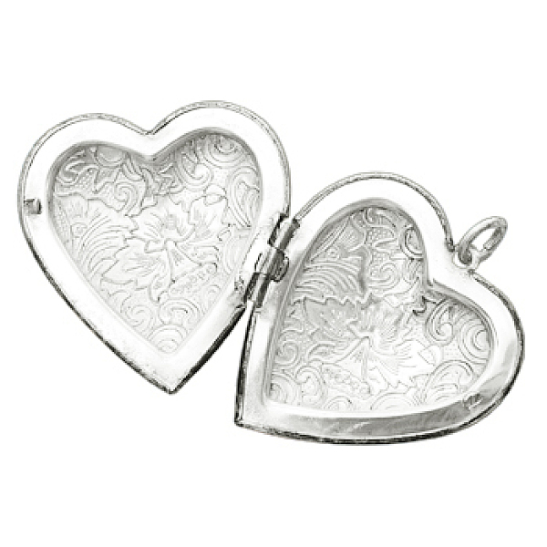 

PandaHall Brass Locket Pendants, Picture Frame Charms for Necklace, Lead Free, Platinum Color, about 40mm wide, 40mm long, hole: 4mm Brass...