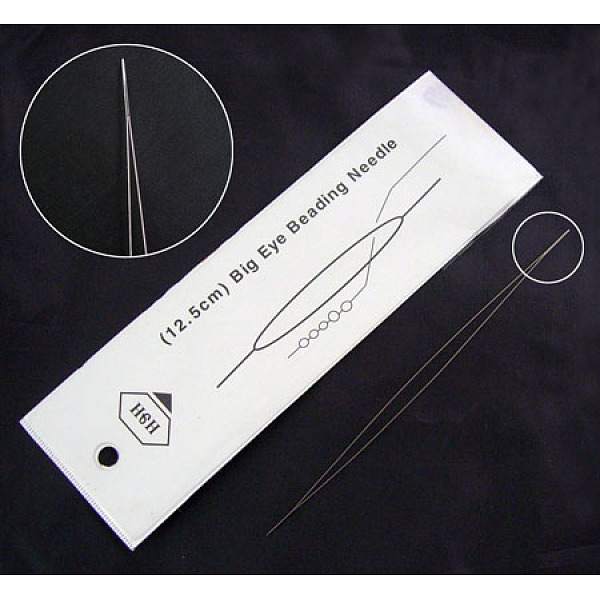 

PandaHall Stainless Steel Collapsible Big Eye Beading Needles, Seed Bead Needle, Beading Embroidery Needles for Jewelry Making, Stainless...