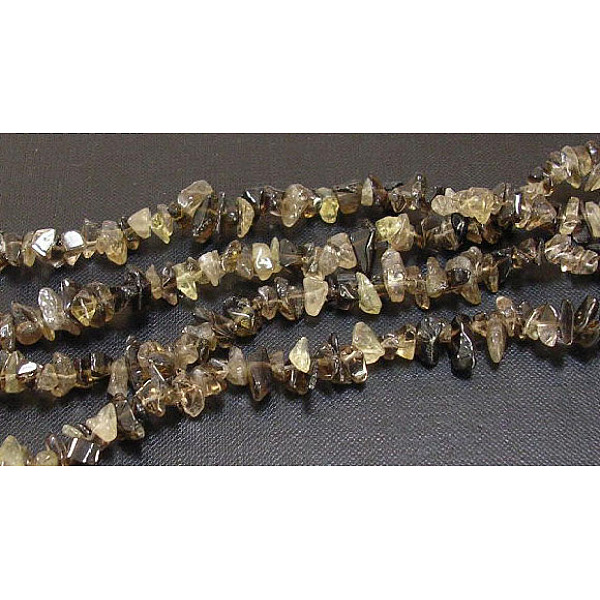 Natural Smoky Quartz Chips Beads Strands