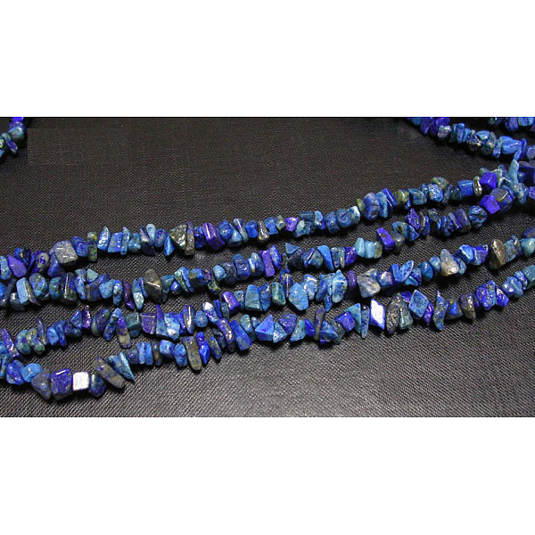 Precious Chip Lapis Lazuli Beads Strands. 3-5mm