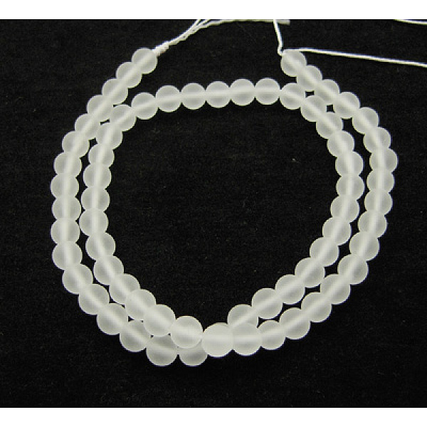 

PandaHall Synthetic Crystal Quartz Beads Strands, Frosted, Round, Clear, Size: about 8mm in diameter, hole: 1mm, 50pcs/strand, 400mm Quartz...