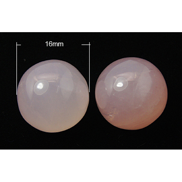 

PandaHall Natural Rose Quartz Beads, Gemstone Sphere, No Hole/Undrilled, Round, Pink, 16mm Rose Quartz Round Pink