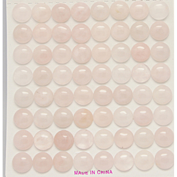 

PandaHall Rose Quartz Cabochons, Half Round/Dome, Pink, 30x7mm Rose Quartz Half Round Pink