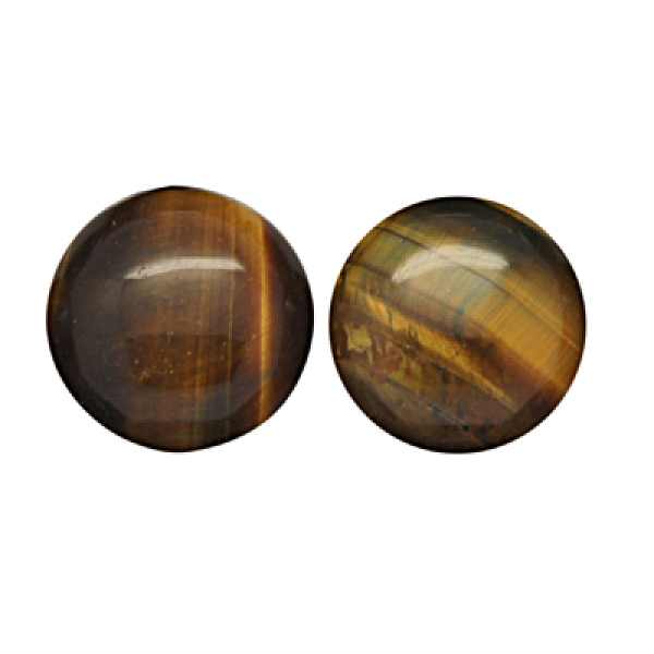 

PandaHall Natural Tiger Eye Cabochons, Half Round/Dome, Grade AB, 30x7mm Tiger Eye Half Round