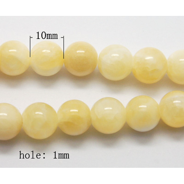 Natürliche Gelbe Jade Perlen