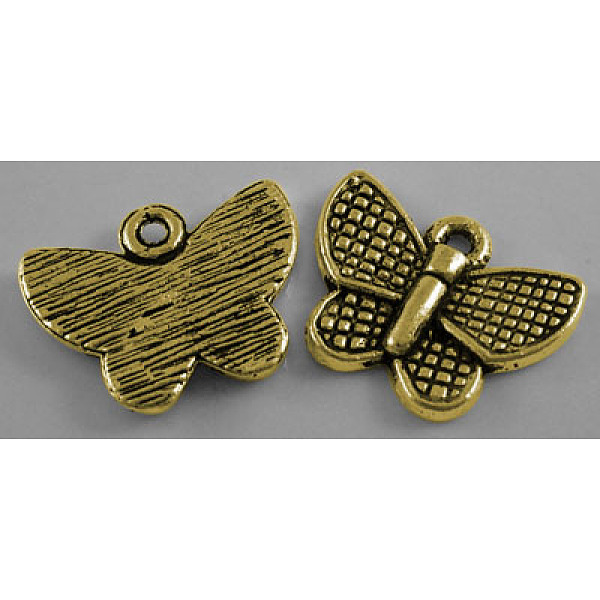 

PandaHall Tibetan Style Alloy Antique Golden Pendants, Lead Free, Cadmium Free and Nickel Free, Butterfly, 13mm long, 17.5mm wide, 2mm thick...