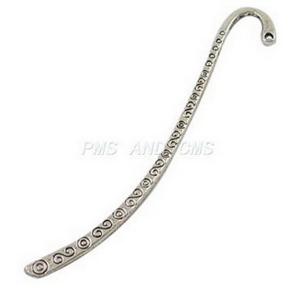 

PandaHall Tibetan Style Alloy Bookmarks, Cadmium Free & Nickel Free & Lead Free, Antique Silver, 84x4x2mm, Hole: 2mm Alloy
