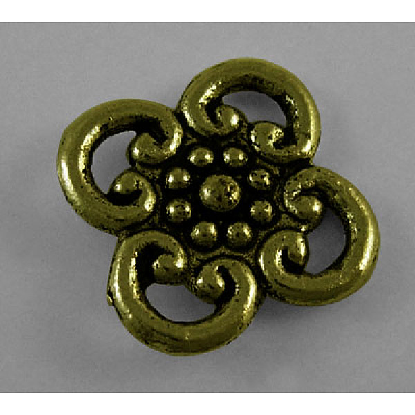 

PandaHall Tibetan Style Alloy Pendants, Lead Free & Cadmium Free & Nickel Free, Flower, Antique Bronze, about 13.2mm wide, 13.2mm long...