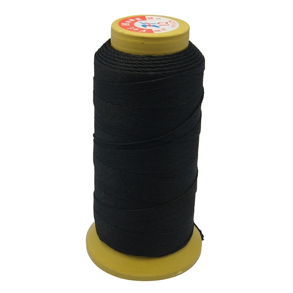 

PandaHall Nylon Sewing Thread, 12-Ply, Spool Cord, Black, 0.6mm, 150yards/roll Nylon Black