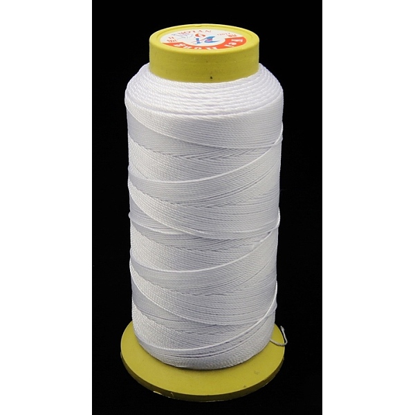 

PandaHall Nylon Sewing Thread, 3-Ply, Spool Cord, Alice Blue, 0.33mm, 1000yards/roll Nylon Blue