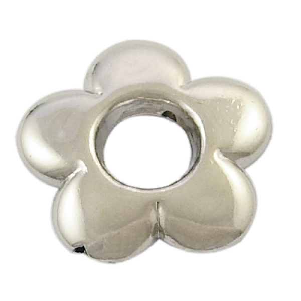 

PandaHall CCB Plastic Flower Bead Frames, Nickel Color, about 20mm in diameter, 4mm thick, hole: 1.5mm Plastic Flower