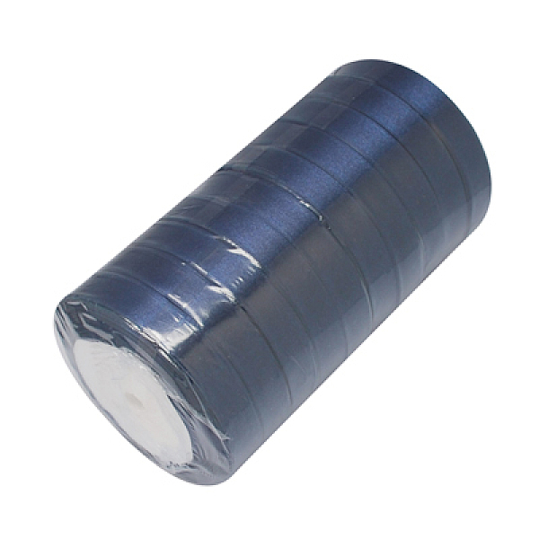 

PandaHall Single Face Satin Ribbon, Polyester Ribbon, Dark Blue, about 1/2 inch(12mm) wide, 25yards/roll(22.86m/roll), 250yards/group...