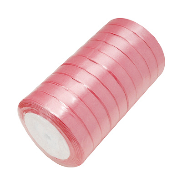 PandaHall Breast Cancer Pink Awareness Ribbon Making Materials Single Face Satin Ribbon, Polyester Ribbon, Pink, about 1/2 inch(12mm) wide...