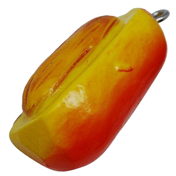 

PandaHall Colorful Resin Pendants, Fruit, Orange Red, Size: about 23mm long, 13mm wide, 13mm thick, hole: 2mm, 100pcs/bag Resin Others