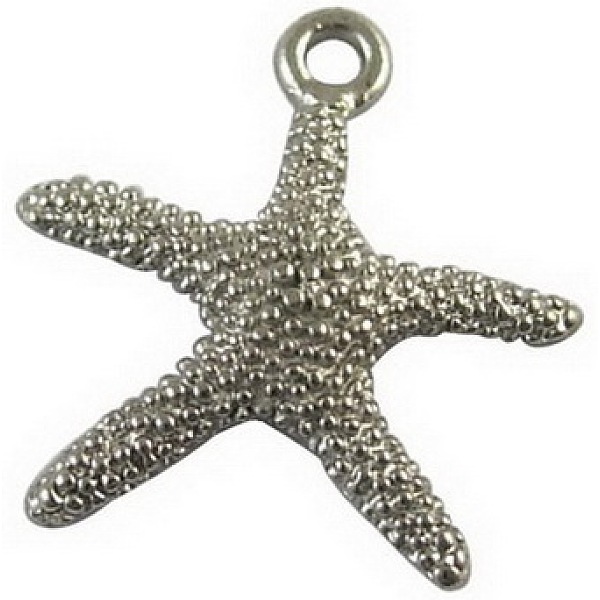 

PandaHall Tibetan Style Alloy Pendants, Cadmium Free & Nickel Free & Lead Free, Starfish/Sea Stars, Antique Silver, 19.5x19x2mm, hole: 2mm....