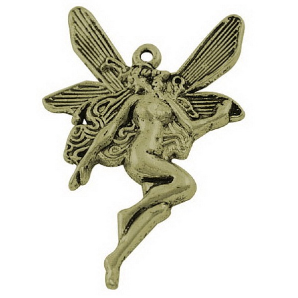

PandaHall Tibetan Style Alloy Pendants, Angel, Antique Bronze, Lead Free and Cadmium Free, 22.5x15x2.5mm, Hole: 1.5mm, about 690pcs/1000g...