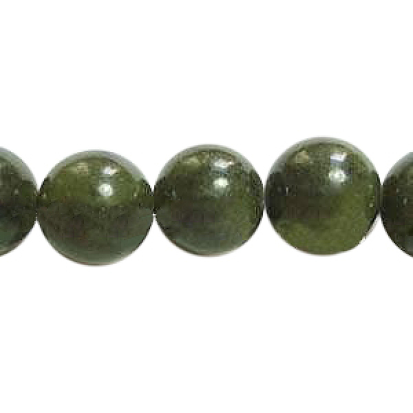 

PandaHall Natural Gemstone Beads, Taiwan Jade, Round, Olive, about 12mm in diameter, hole: 1mm, about 32pcs/strand, 16 inch TaiWan Jade..., Green