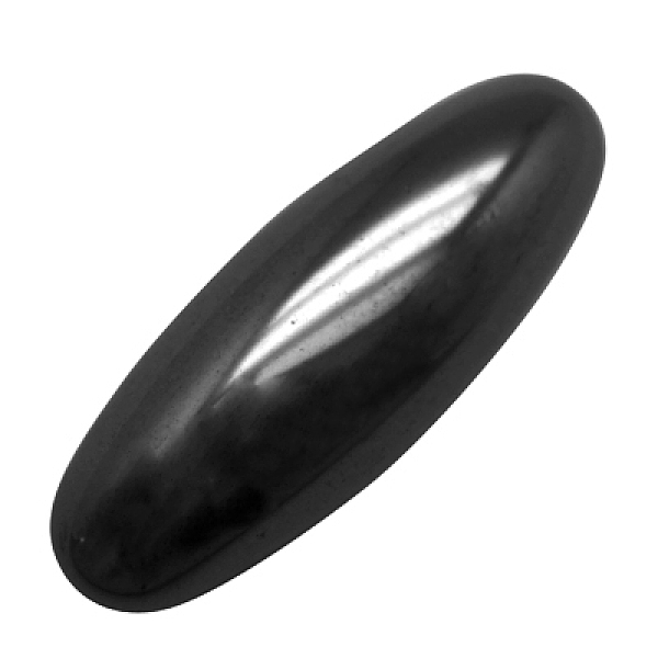 

PandaHall Non-Magnetic Synthetic Hematite Cabochons, Oval, Black, 8x22x4.2mm Non-magnetic Hematite Oval Black