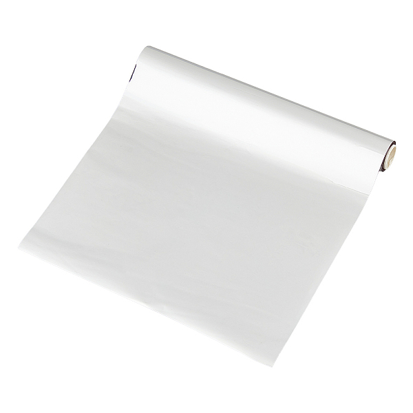

PandaHall PET Stamping Hot Foil Paper, Transfer Foil Paper, Elegance Laser Printer Craft Paper, Silver, 193mm, 8m/roll Plastic Silver