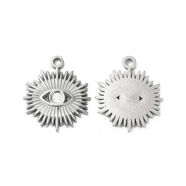 

PandaHall 304 Stainless Steel Pendant Cabochon Settings, Evil Eye, Stainless Steel Color, Tray: 3mm, 22x18.5x1.7mm, Hole: 2.1mm 304...