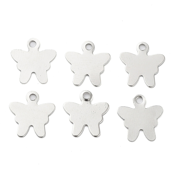 

PandaHall Iron Pendants, Butterfly, Platinum, 9x8x0.2mm, Hole: 1mm Iron Butterfly