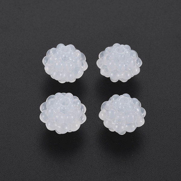 

PandaHall Transparent Acrylic Beads, Bicone, WhiteSmoke, 12x10.5mm, Hole: 2mm, about 790pcs/500g Acrylic Bicone White