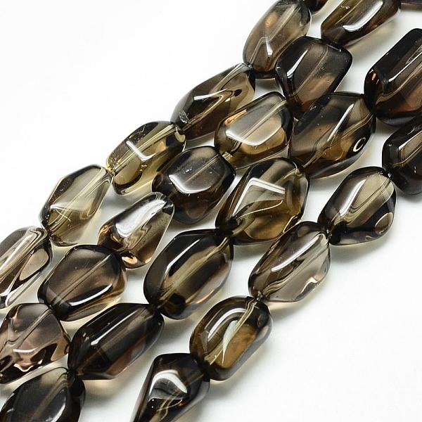 

PandaHall Natural Smoky Quartz Beads Strands, Nuggets, 15~22x13~15x10~13mm, Hole: 1.5mm, about 22pcs/strand, 15.7 inch Smoky Quartz Nuggets
