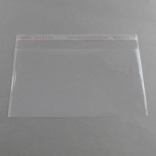

PandaHall OPP Cellophane Bags, Rectangle, Clear, 14x20cm, Unilateral thickness: 0.035mm, Inner measure: 11x20cm OPP Cellophane Clear