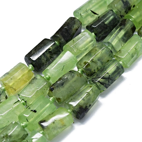 

PandaHall Natural Prehnite Beads Strands, Nuggets, 11~14x6~8mm, Hole: 0.9mm, about 28~32pcs/strand, 15.75''(40cm) Prehnite Nuggets