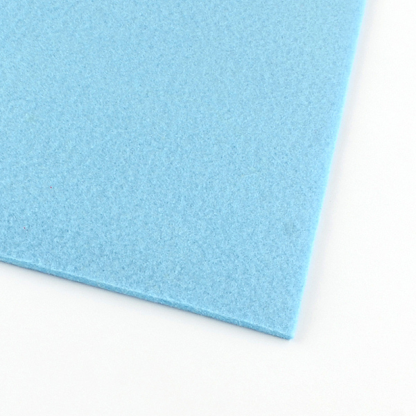 

PandaHall Non Woven Fabric Embroidery Needle Felt for DIY Crafts, Light Sky Blue, 30x30x0.2~0.3cm, 10pcs/bag Cloth Blue