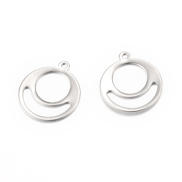 

PandaHall 201 Stainless Steel Charms, Flat Round, Stamping Blank Tag, Stainless Steel Color, 18.5x16x0.5mm, Hole: 1.5mm 201 Stainless Steel...