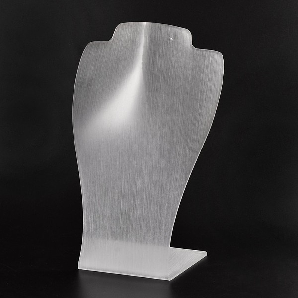

PandaHall Organic Glass Necklace Display Busts, White, 16.3x11.5x7cm Organic Glass White