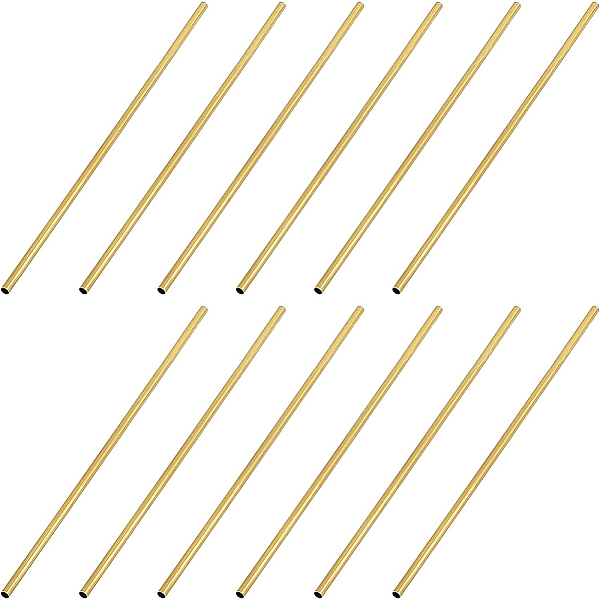 

PandaHall Custom Copper Tube, Golden, 304x6x0.2mm, Hole: 5.5mm Brass Tube